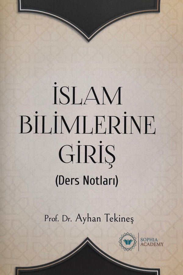 İslam Bilimlerine Giriş