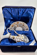 Handcrafted Porcelain Decorative Decanter (Golden & Silver) 11
