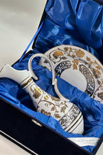 Handcrafted Porcelain Decorative Decanter (Golden & Silver) 11