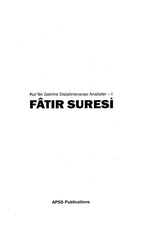 Fâtır Suresi | Kur’ân üzerine Disiplinlerarası Analizler – I | Metin Aysel - Sabriye Salbaş